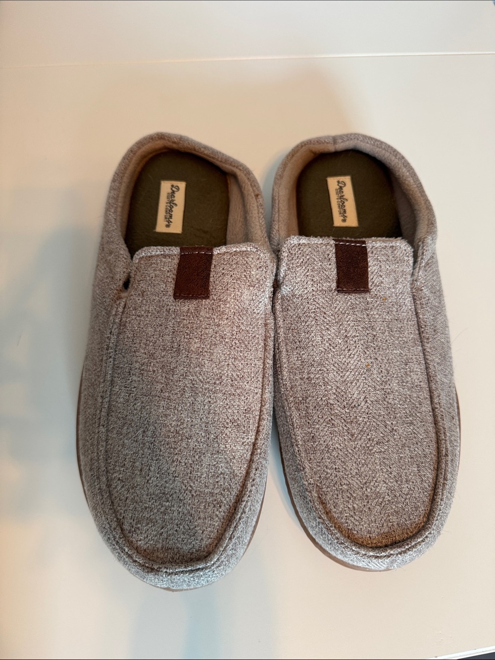 Men's Cozy Slip-On House Shoes - Gray - SZ L 11-12